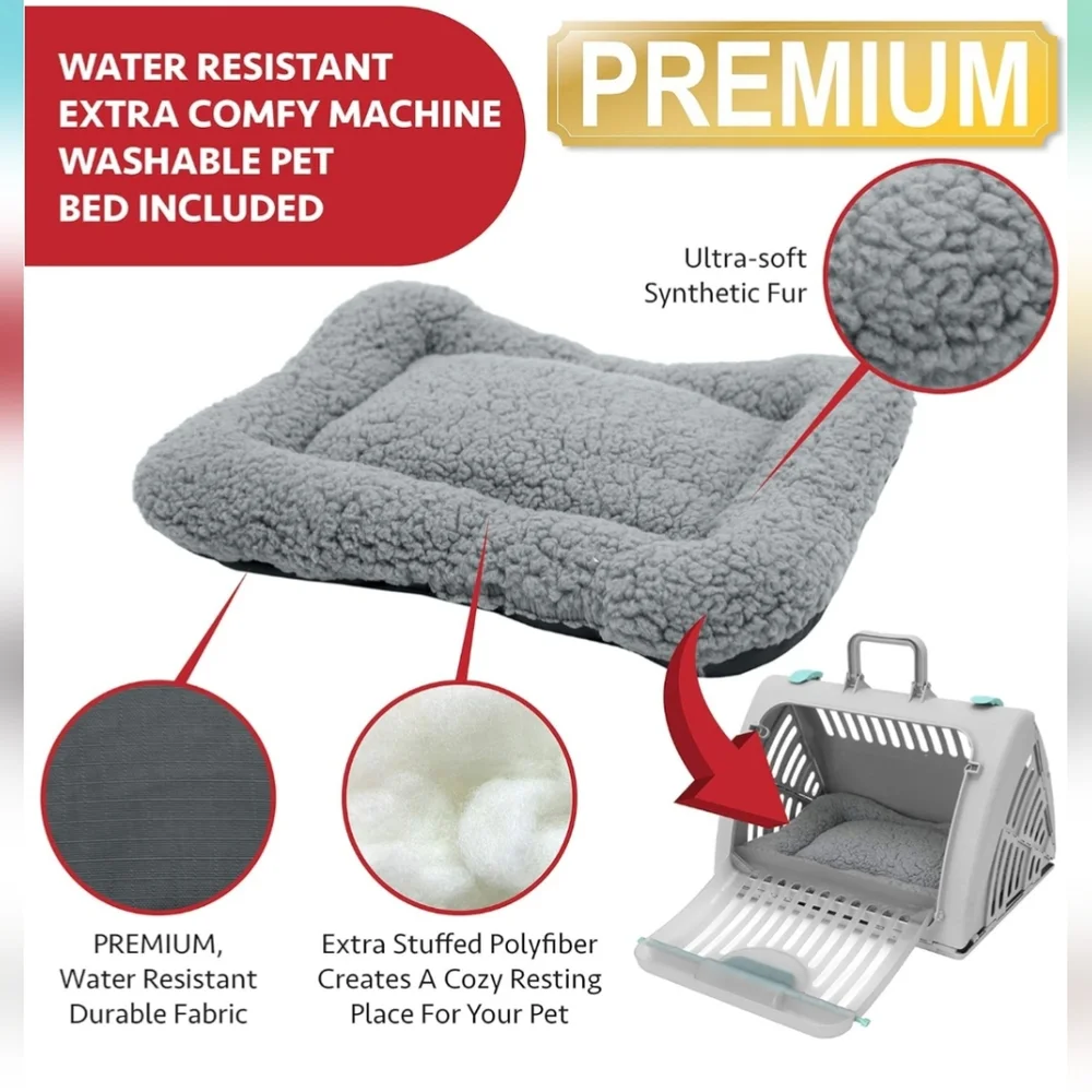 Cat/Small Animal Carrier And Bed